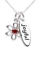 handsome little silver birthstone with meaning baby necklace
